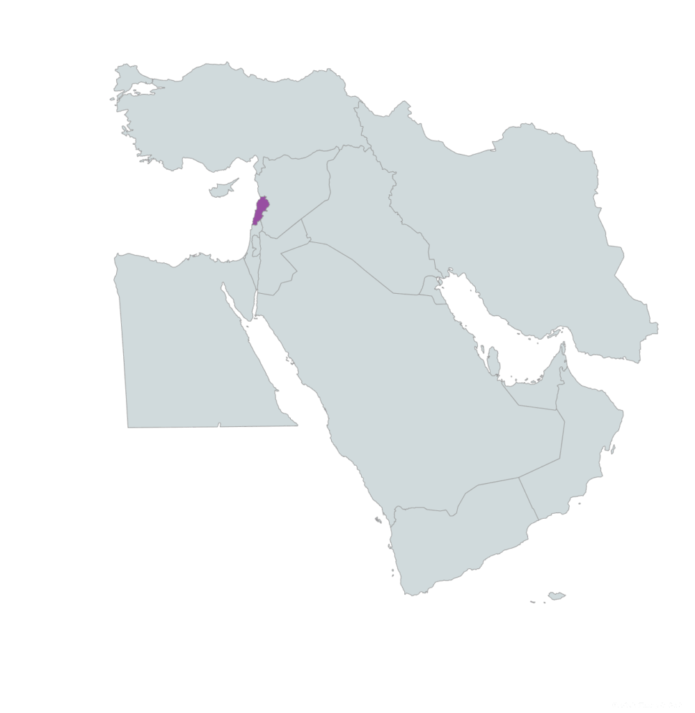 Libanon map